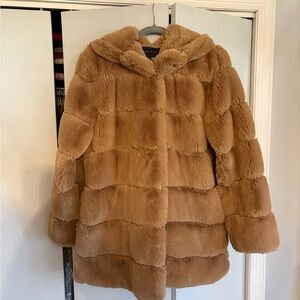 BCBGMaxAzria Camel Teddy Jacket